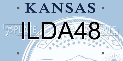 ILDA48 Kansas License Plate