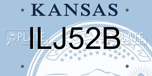 ILJ52B Kansas License Plate