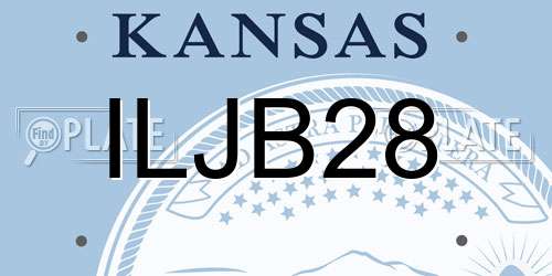 ILJB28 Kansas License Plate