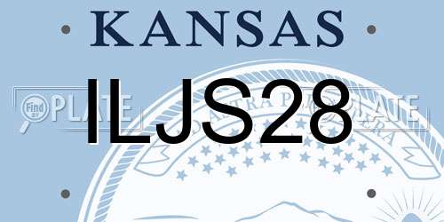 ILJS28 Kansas License Plate