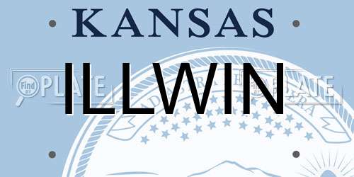 ILLWIN Kansas License Plate