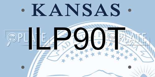 ILP90T Kansas License Plate