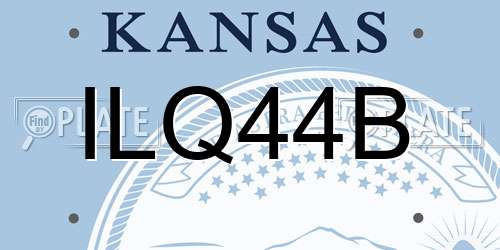 ILQ44B Kansas License Plate