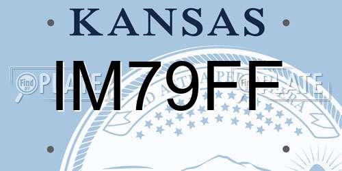 IM79FF Kansas License Plate