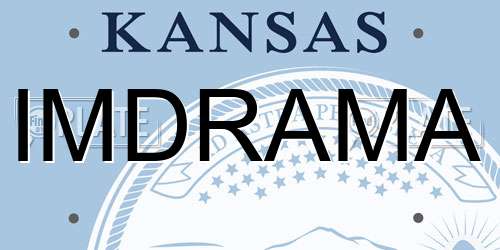 IMDRAMA Kansas License Plate