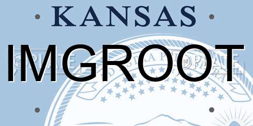 IMGROOT Kansas License Plate