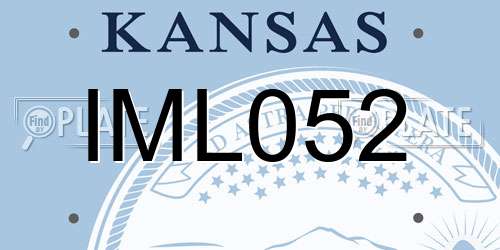 IML052 Kansas License Plate