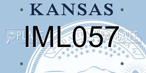 IML057 Kansas License Plate