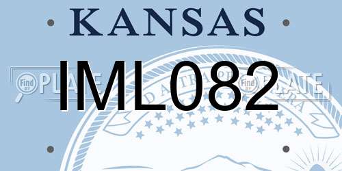 IML082 Kansas License Plate