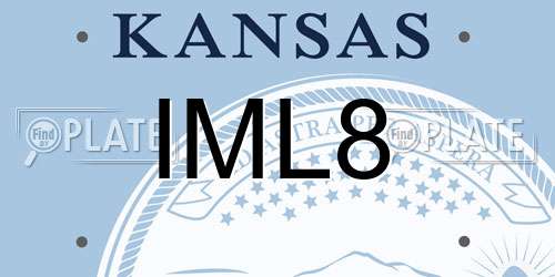 IML8 Kansas License Plate