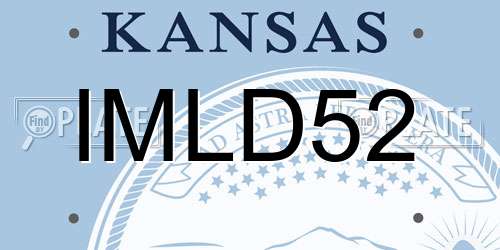 IMLD52 Kansas License Plate