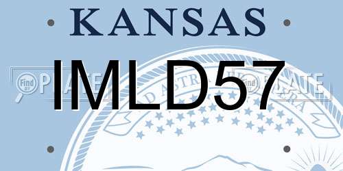 IMLD57 Kansas License Plate