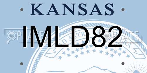 IMLD82 Kansas License Plate