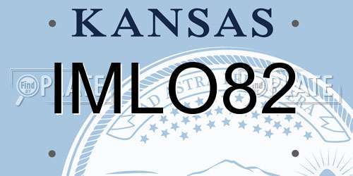 IMLO82 Kansas License Plate
