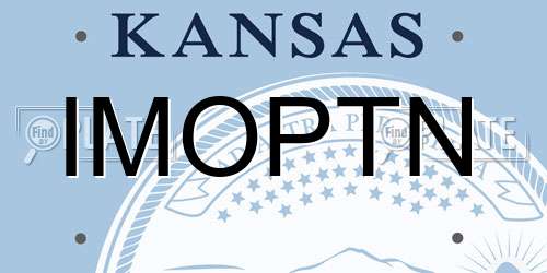 IMOPTN Kansas License Plate