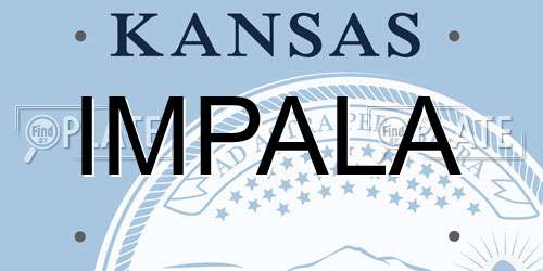 IMPALA Kansas License Plate