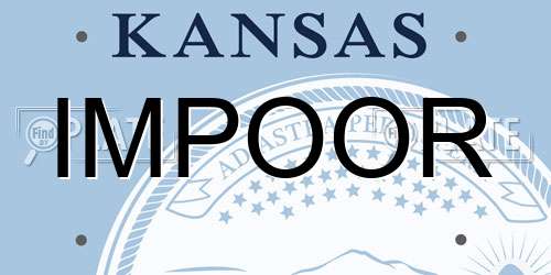 IMPOOR Kansas License Plate