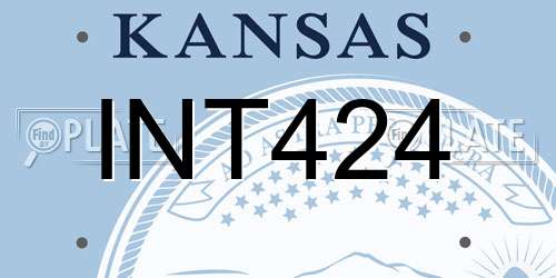 INT424 Kansas License Plate