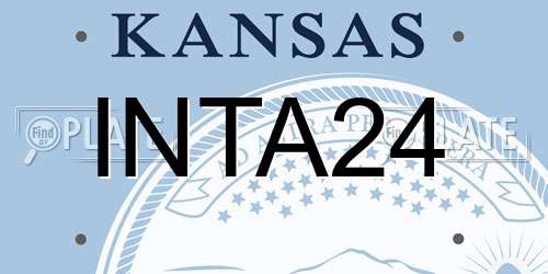 INTA24 Kansas License Plate