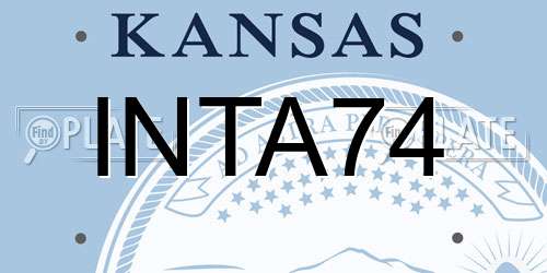 INTA74 Kansas License Plate