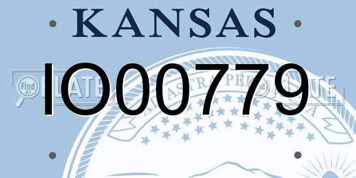 IO00779 Kansas License Plate