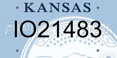IO21483 Kansas License Plate
