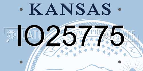 IO25775 Kansas License Plate