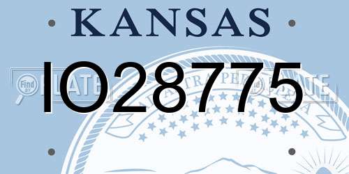 IO28775 Kansas License Plate