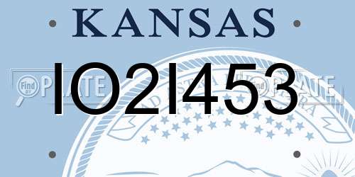 IO2I453 Kansas License Plate
