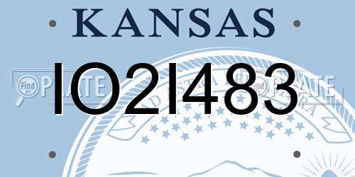 IO2I483 Kansas License Plate