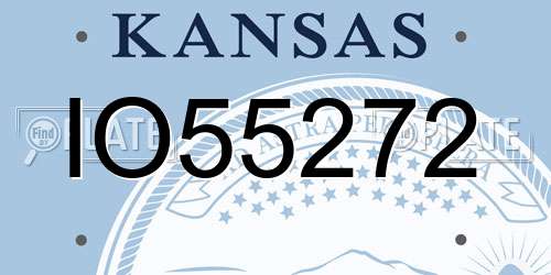 IO55272 Kansas License Plate