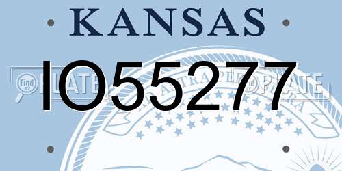 IO55277 Kansas License Plate