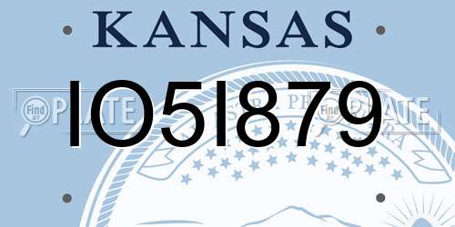 IO5I879 Kansas License Plate