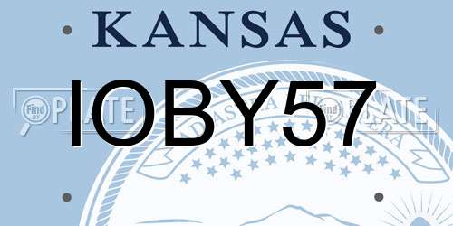 IOBY57 Kansas License Plate
