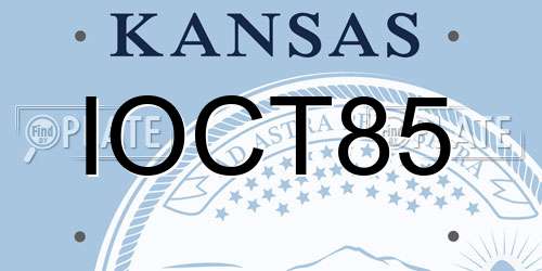 IOCT85 Kansas License Plate