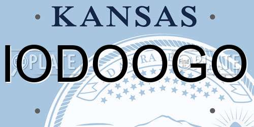 IODOOGO Kansas License Plate