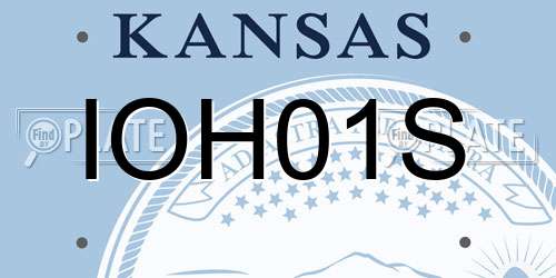 IOH01S Kansas License Plate