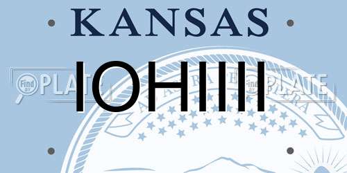 IOHIIII Kansas License Plate