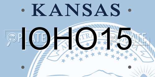 IOHO15 Kansas License Plate