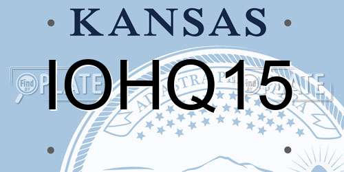IOHQ15 Kansas License Plate