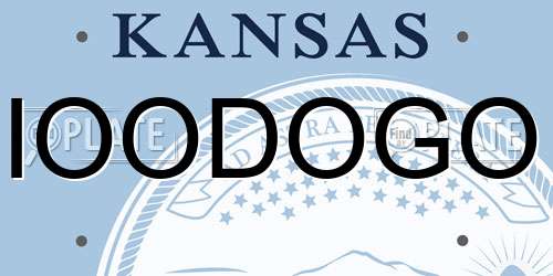 IOODOGO Kansas License Plate