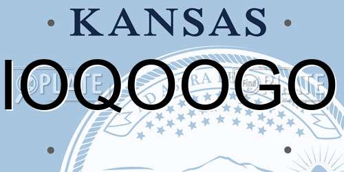 IOQOOGO Kansas License Plate