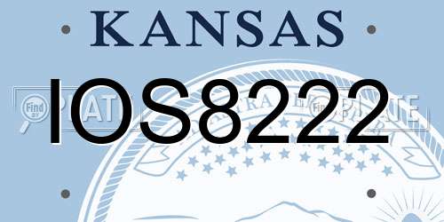 IOS8222 Kansas License Plate