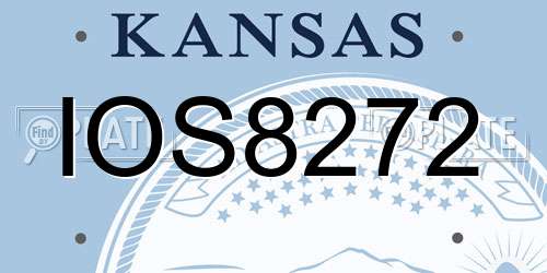 IOS8272 Kansas License Plate
