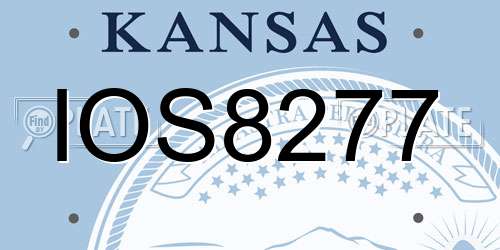 IOS8277 Kansas License Plate