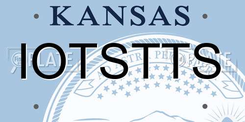 IOTSTTS Kansas License Plate