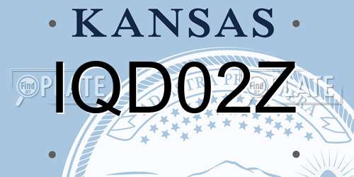 IQD02Z Kansas License Plate