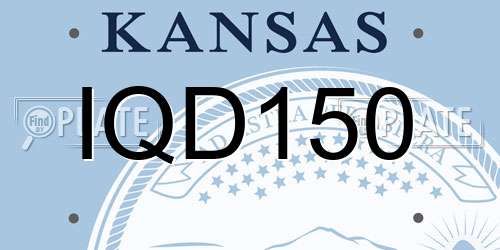 IQD150 Kansas License Plate