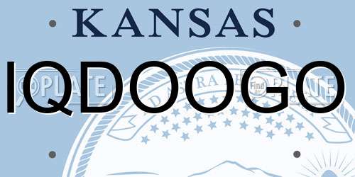 IQDOOGO Kansas License Plate