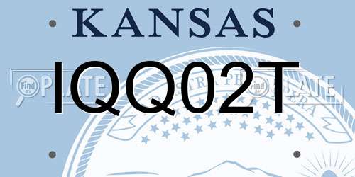IQQ02T Kansas License Plate